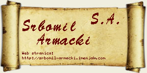 Srbomil Armacki vizit kartica